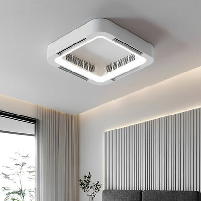 Modern Bladeless LED Ceiling Fan Light
