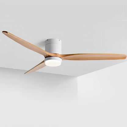 Modern Wood Finish LED Ceiling Fan Light