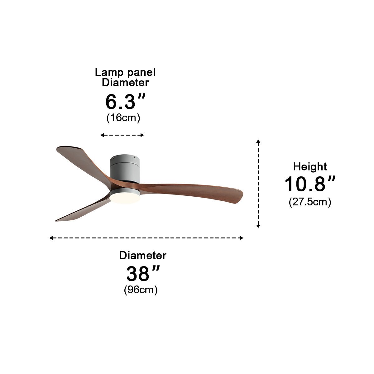 Modern Nordic LED Ceiling Fan Light