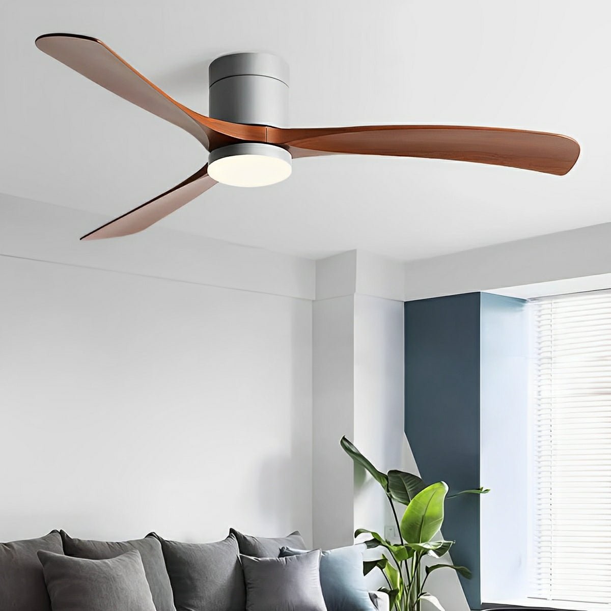 Modern Nordic LED Ceiling Fan Light