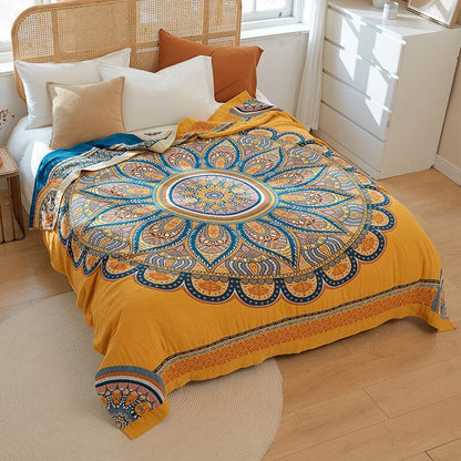 Scandinavian Boho Cotton Throw