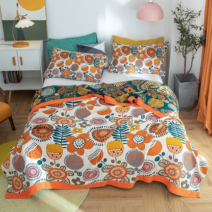 Scandinavian Boho Cotton Throw