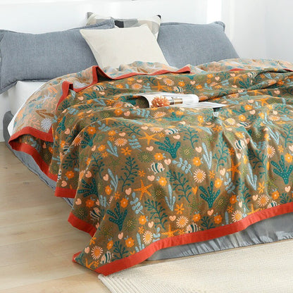 Scandinavian Boho Cotton Throw