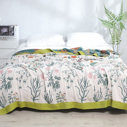 Scandinavian Boho Cotton Throw