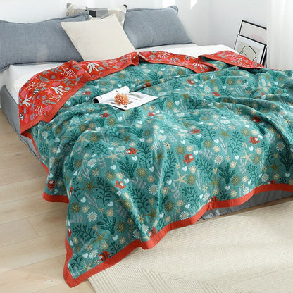 Scandinavian Boho Cotton Throw