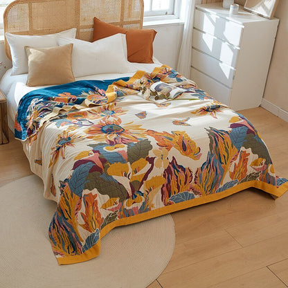 Scandinavian Boho Cotton Throw