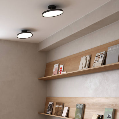 White Semi-Flush LED Light