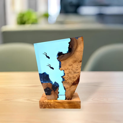 Artful Ocean Table Lamp