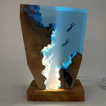 Artful Ocean Table Lamp