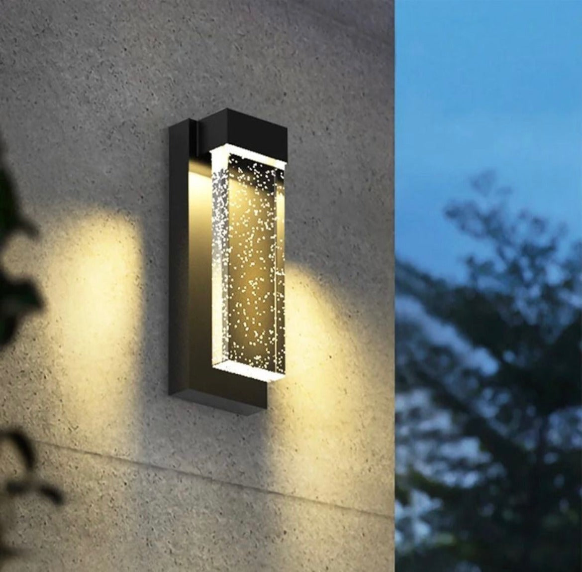 Bubble Crystal LED Outdoor Wall Light