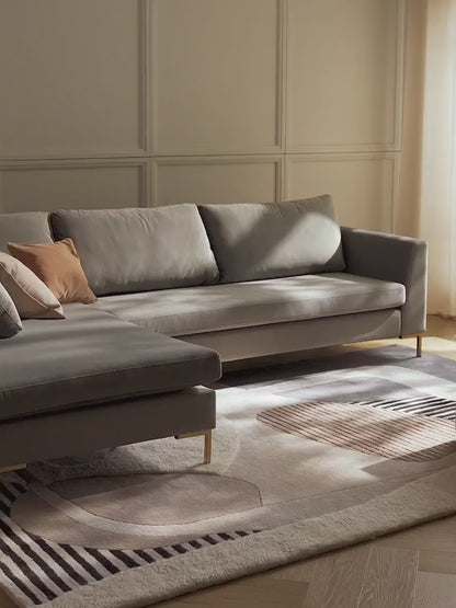 Elvara abstract wool viscose rug