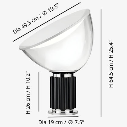 Sculptural Metal Table Lamp