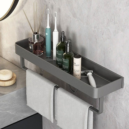 Modern Gray Bathroom Shelf