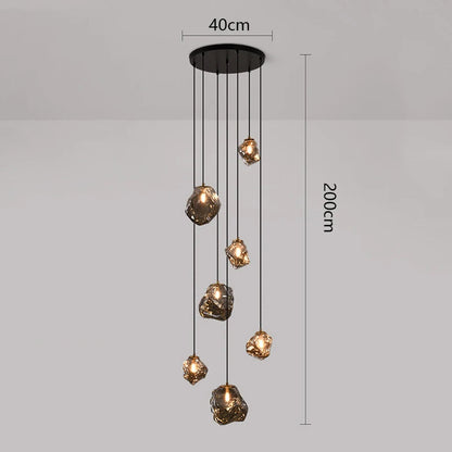 Modern LED Staircase Chandelier
