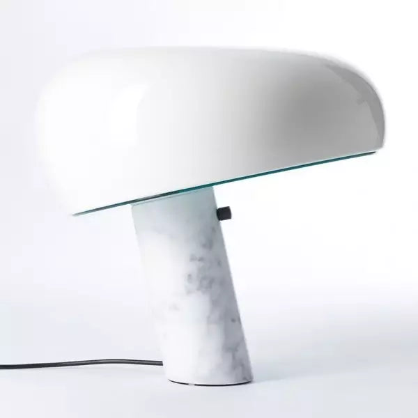 Iconic table lamp with marble base