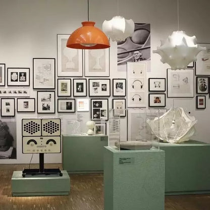 Sculptural cocoon pendant lamp