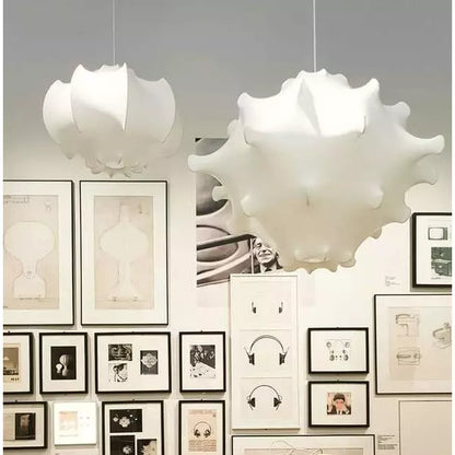 Sculptural cocoon pendant lamp