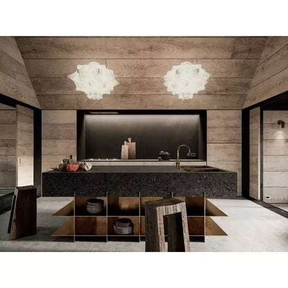 Sculptural cocoon pendant lamp