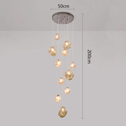 Modern LED Staircase Chandelier
