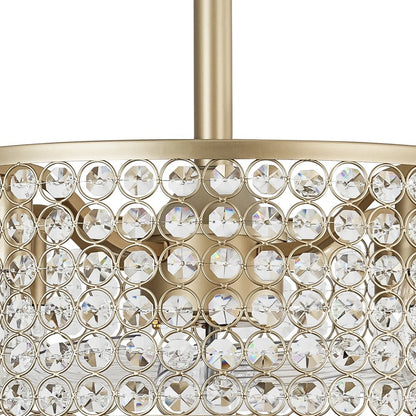 Modern Crystal Ceiling Fan Light