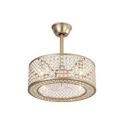 Modern Crystal Ceiling Fan Light