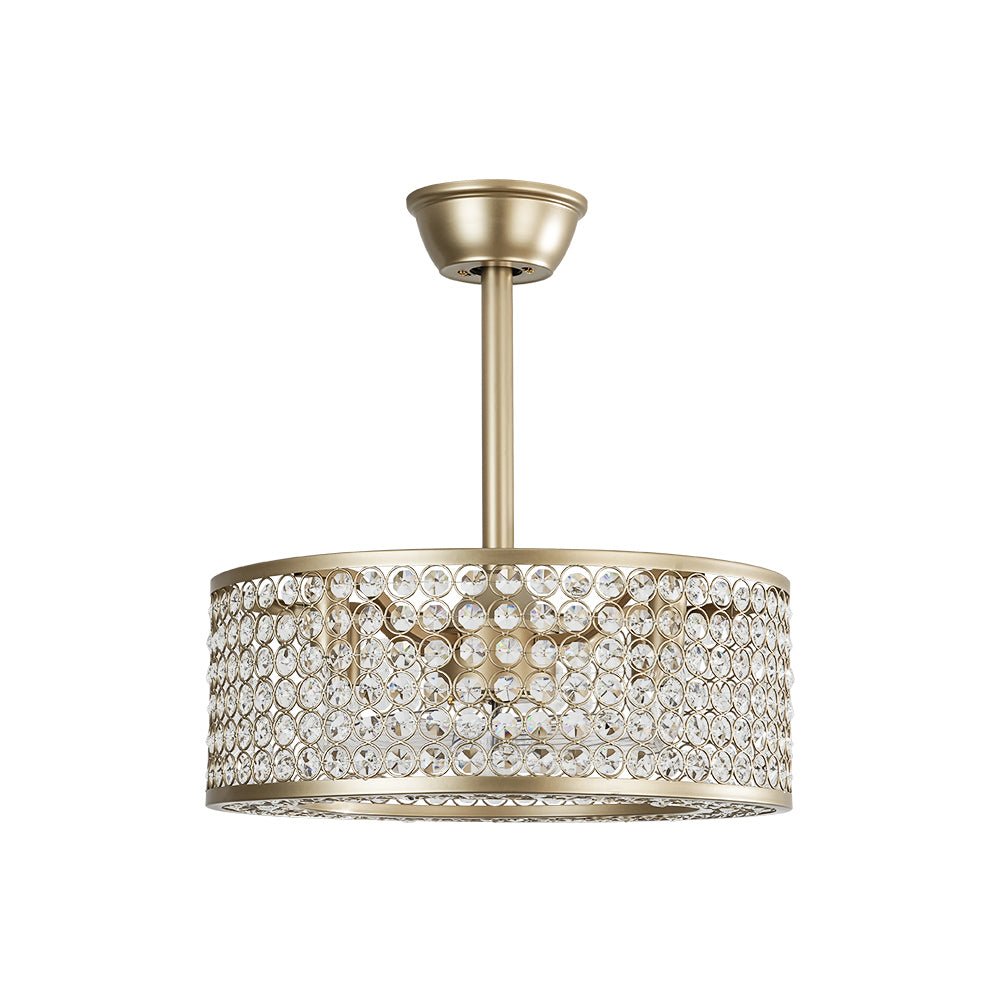 Modern Crystal Ceiling Fan Light