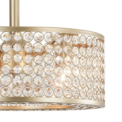 Modern Crystal Ceiling Fan Light