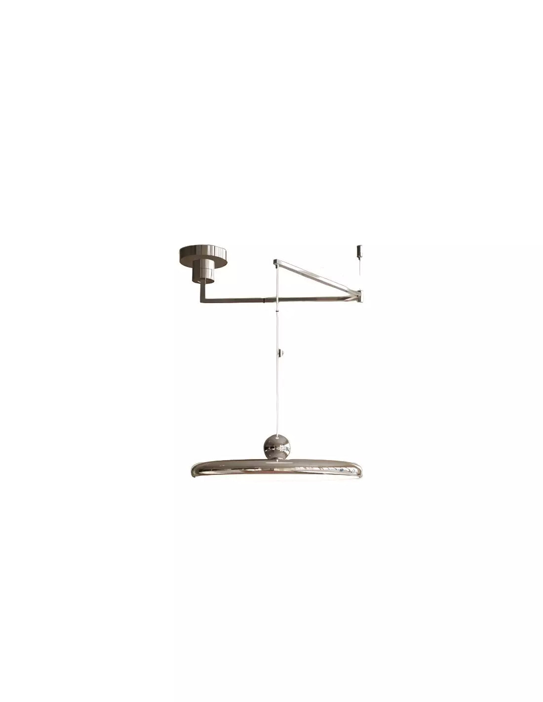 Modern pendant light with swiveling arm