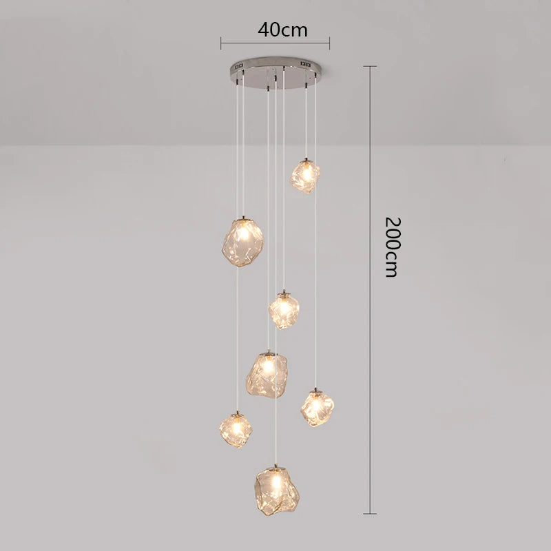 Modern LED Staircase Chandelier