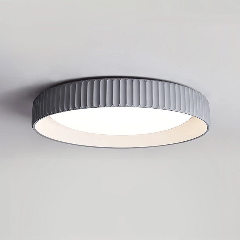 Fluted Resin Disc Ceiling Light