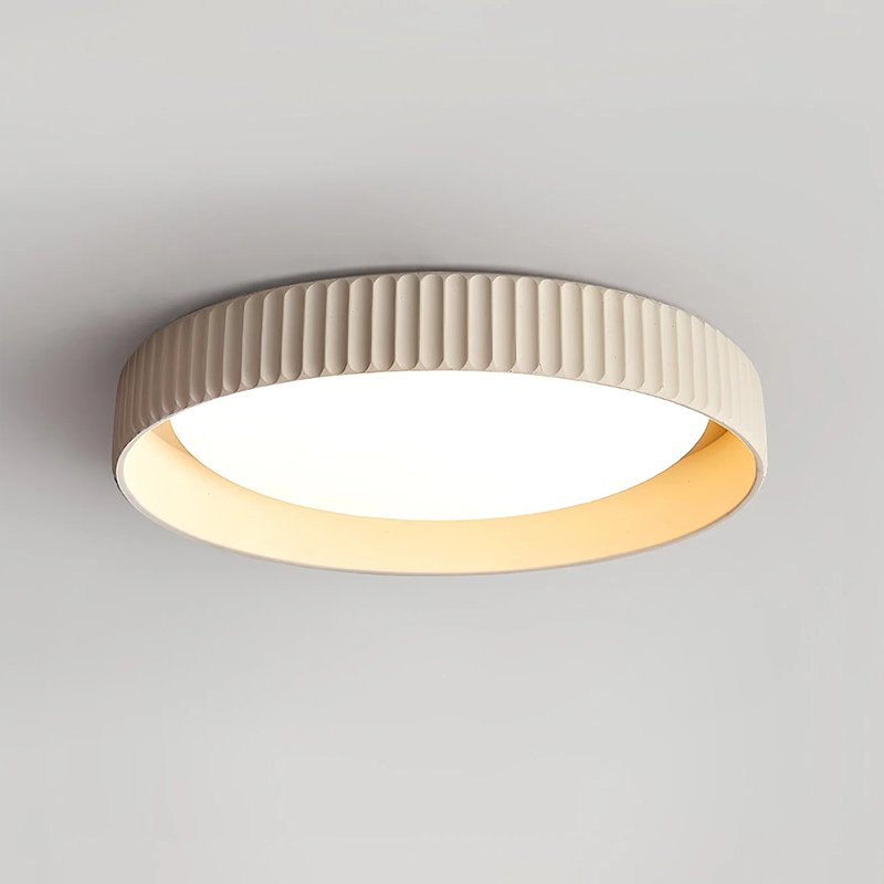 Fluted Resin Disc Ceiling Light