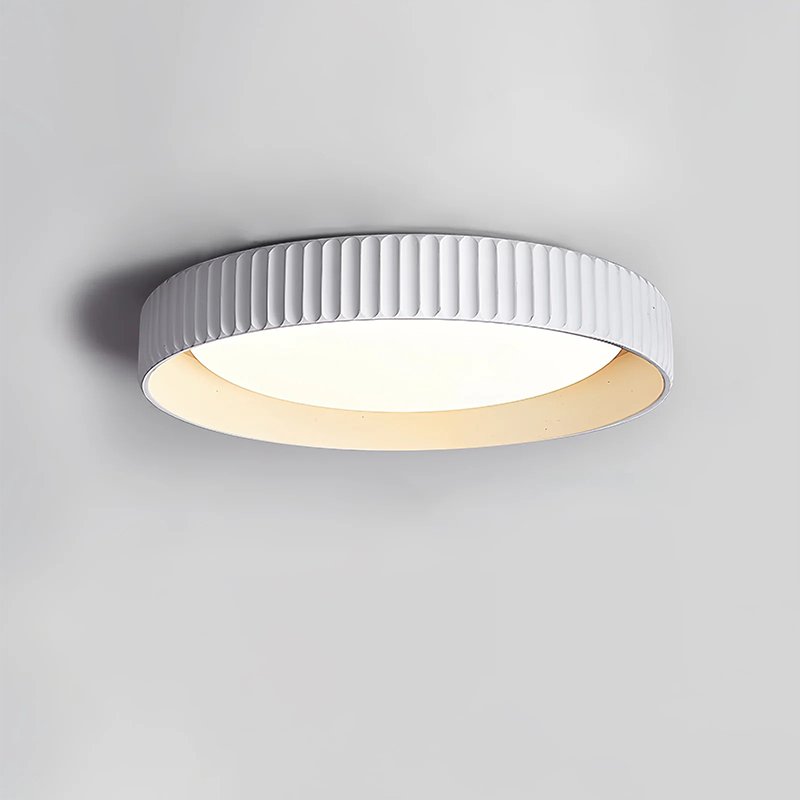 Fluted Resin Disc Ceiling Light