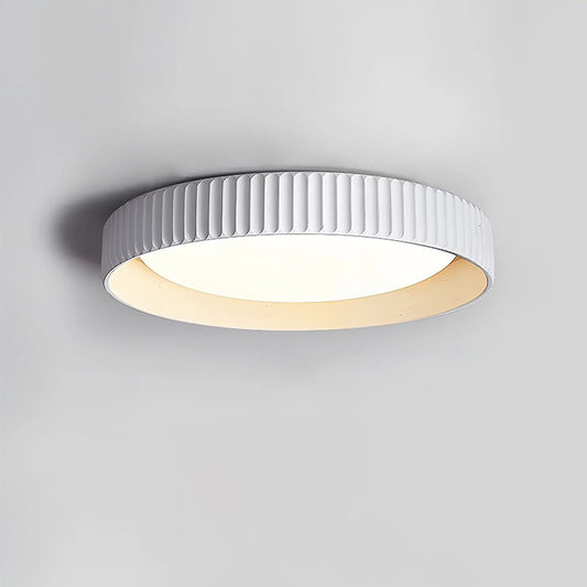 Fluted Resin Disc Ceiling Light
