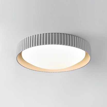 Fluted Resin Disc Ceiling Light