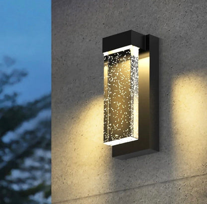 Bubble Crystal LED Outdoor Wall Light