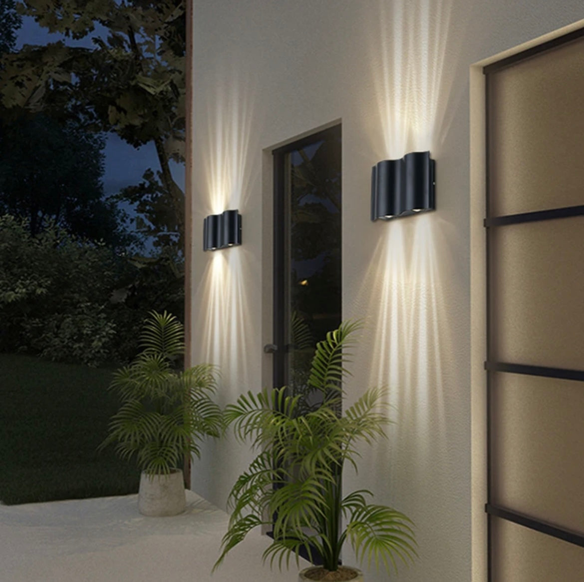 Modern Multi-Head Outdoor Wall Light